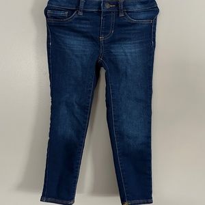 Girls Dark Wash Denim Skinny Jeans size 6 Jumping Beans EUC Like New